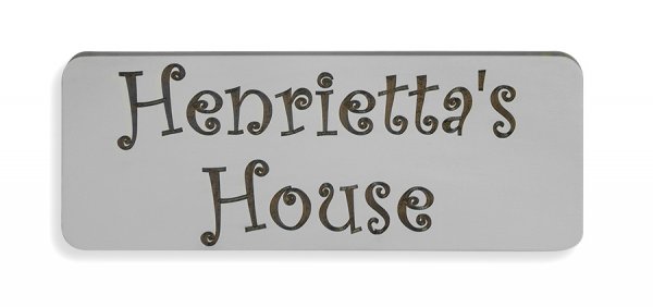 Name Plaque In Grey