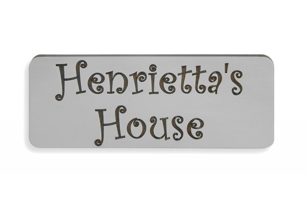 Name Plaque In Grey