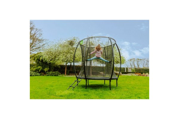 Exit 6ft Silhouette Black Trampoline With Enclosure