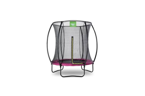 Exit 6ft Silhouette Pink Trampoline With Enclosure