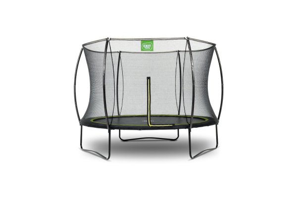 Exit 8ft Silhouette Black Trampoline With Enclosure