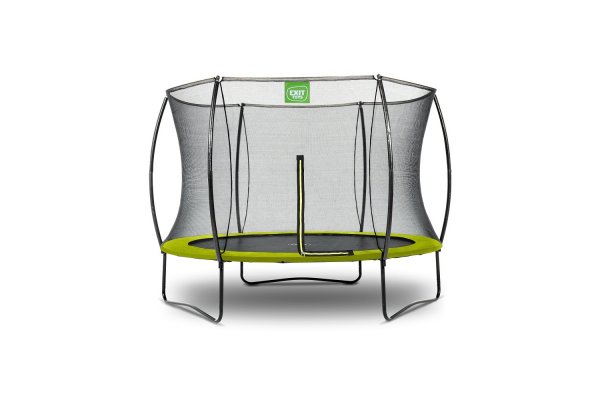 Exit 8ft Silhouette Green Trampoline With Enclosure