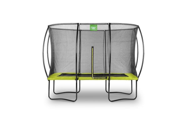 Exit 7ft x 10ft Silhouette Rectangle Green Trampoline With Enclosure