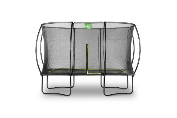 Exit 8ft x 12ft Silhouette Rectangle Black Trampoline With Enclosure