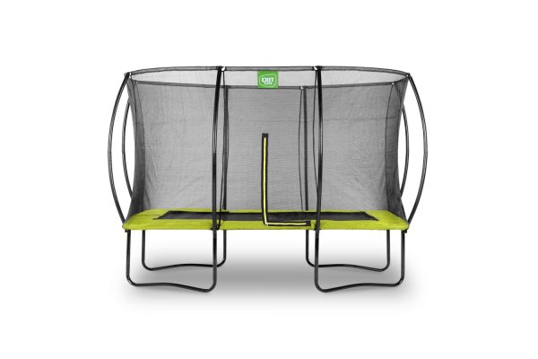 Exit 8ft x 12ft Silhouette Rectangle Green Trampoline With Enclosure